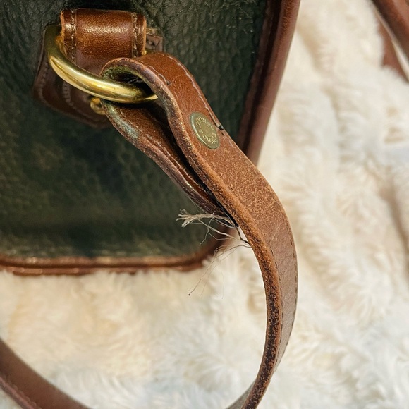Dooney & Bourke Green and Brown Leather Satchel - Picture 3 of 12
